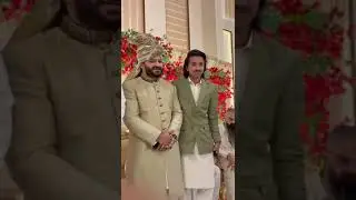 Ahsan Supari with Shani Tiger Wedding Barat day ✨💞 #farkhkhokhar #mirpur #trending #wedding #shorts🥰