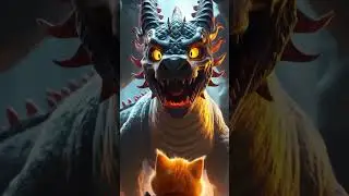 Fluffy Cat Becomes a Hero?! 🐱🔥 #catvideos #shorts