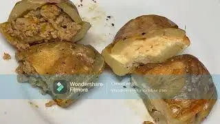 Papas rellenas en su concha