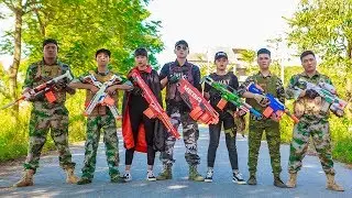 LTT Game Nerf War : Winter Warriors SEAL X Nerf Guns Fight Criminal Group Rescue Hostage