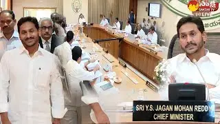 AP CM Jagan Cabinet Meeting Visuals | Minister RK Roja | Sakshi TV Live