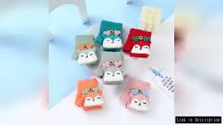 Christmas Deers Winter Children's Gloves Cute Finger Baby Warm Half Finger Flip Cover for Boys Girls