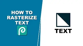 How to rasterize text photopea