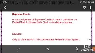 Class X SOCIAL SCIENCE CHAPTER 1 Federalism  Indain Federal Features and Decentralization  PART II