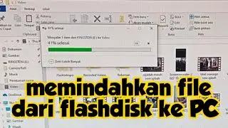Cara memindahkan data flashdisk ke komputer || laptop