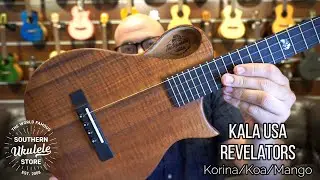USA made Kala Revelators - Korina and Limited Edition Koa & Mango Tenor Ukes.