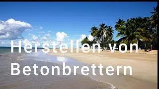 Herstellen von Betonbrettern als verlorene Schalung