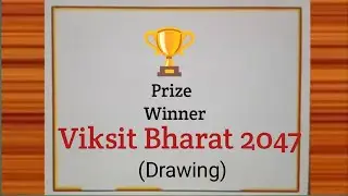 Vikasit Bharat Drawing Easy / Vikasit Bharat 2047 Poster Drawing / My Vision For India In 2047 Dr...