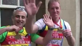 Children with Cancer UK runners at the Virgin London Marathon 2013