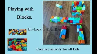 Kids blocks Game Playing with Blocks creative work with Blocks building games blocks Brick games Kid