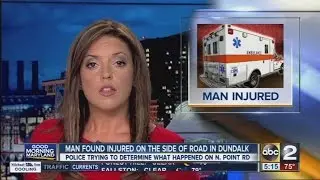 Man found injured on the side of the road in Dundalk