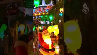 Holiday decorations in a New York residential area 🎄