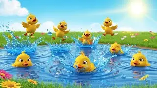 7 Little Ducks Enjoying in the Water 🦆💦😂 | سبع بطّات صغيرات في الماء | Arabic Kids Song