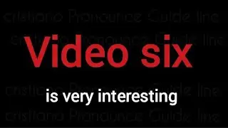 How to pronounce video six 