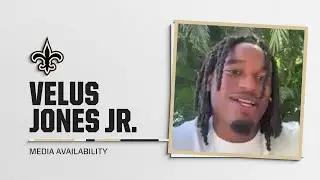Velus Jones Jr. on signing with Saints | New Orleans Saints