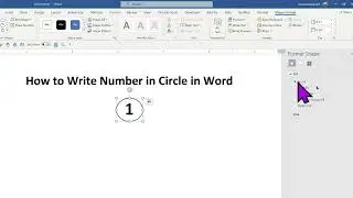 How to Circle a Number in Microsoft Word