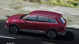 Audi Q7 Air suspension with electromechanical active roll stabilization (Animation)