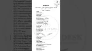 TS Inter 2nd Yr Political Science IQ List Section-C (2 Marks Questions) #shorts #importantquestions