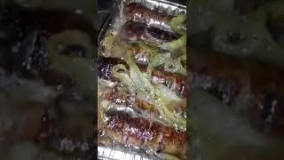 Brats in a beer bath