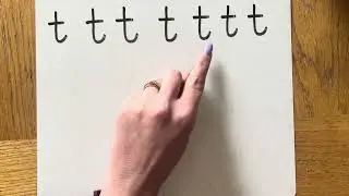 Writing Rocks - letter t - letter formation practise