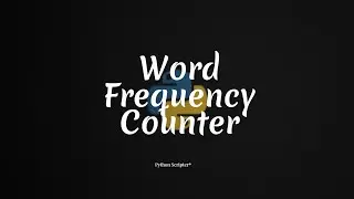 A python script to count number of words and how many times they are Repeated || Python Script #1