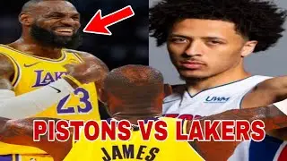 Pistons vs Lakers, Happy 41st Birthday The Goat ng NBA LeBron James. 