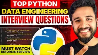 Python for Data Engineering Interviews 🚀 | REAL Questions Asked (Part 1) | Crack DE Jobs
