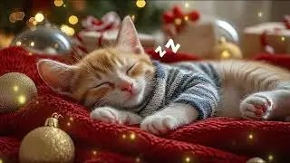 Sleep Music for Cat ❄️🎹 Gentle Piano for Deep Calm and Winter Night Relaxation 🐱No Ads ✨