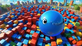Five Bouncing Balls Jump Over Blocks | Fun Kids Song | Nursery Rhymes and Baby Learning