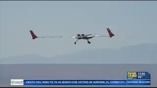 Unmanned experimental aircraft crashes during test flight