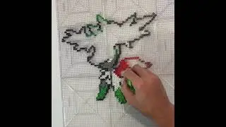 Shaymin Sky Form Perler Timelapse