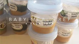 How to make Baby Food - Baby Meal Prep // 7 Ingredients for 21 Portions || 6packpapa