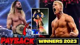 WWE Payback 2023 all Winners 😍 Seth freakin Rollins is Winner! Payback 2023 Full highlights #wwe