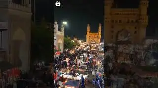 Ramzan, public in Hyderabad, Charminar#ramzan #public #hyderabad #charminar  #shortvideo #viral