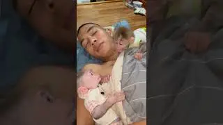 Bibi scares the baby while dad is sleeping