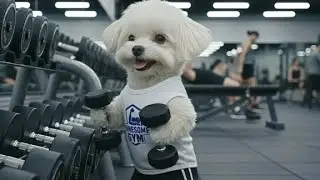 Hapoo the Gym Dog: Training for a Stronger Paw! 🏋️&zwj;♂️🐾
