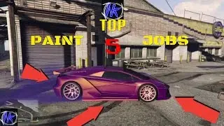 GTA 5  BEST 5 PAINT JOBS|TOP 5 PAINT JOBS