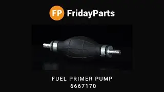 Fuel Primer Pump 5/16 Inch 6667170 for Bobcat Skid Steer Loader 873 863 864 T200 S70 463 MT85