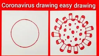 Coronavirus drawing #easy drawing #short.