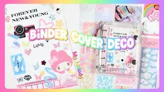 Decorating My New A7 6 Ring Binder Cover - My Melody Theme 🌈🎀