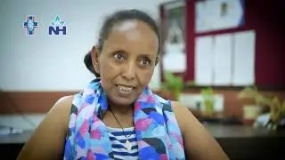 Mrs  Shibre Tikuye after her successful treatment of Intestinal Cancer by Dr. Asit