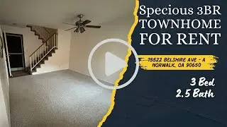 Spacious 3BR Townhome for Rent | 15522 Belshire Ave A, Norwalk, CA | 3 Bed 2.5 Bath