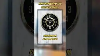 Jam Dinding Bank Indonesia 40cm - Full Chrome Luxury Edition