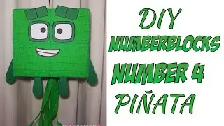 DIY NUMBERBLOCKS 4 FOUR PI&Ntilde;ATA | ARTS AND CRAFTS | HOW TO MAKE | COMO HACER pi&ntilde;ata