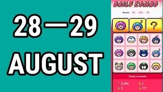 To Market Daily Combo 28 & 29 AUGUST |Tomarket Daily Combo Today | AGP #2#tomarketcombo #viral