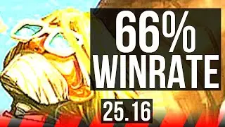 SINGED vs DR. MUNDO (TOP) | 66% winrate | KR Master | 25.16