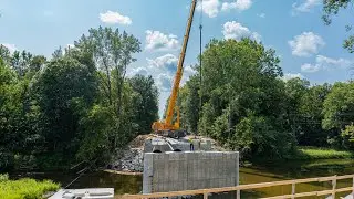 Coleman Road Bridge Beam Setting