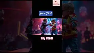 Tiny Rockstars Take the Stage! 🎸 #tinytrends #shorts #trending #viralvideo #music