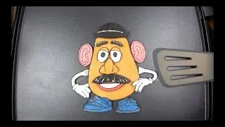 Mr.  Potato Head Pancake Art - pan the Art -