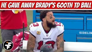 Mike Evans Accidentally Gives Away Tom Brady's 600 Touchdown Football | Brady throws 600th TD